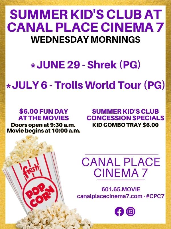 Canal Place Cinema 7 Summer Kid's Club Central